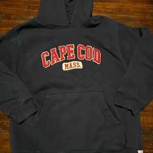 CUFFYS Cape Cod boys girls blue hoodie sweatshirt top shirt summer size 10